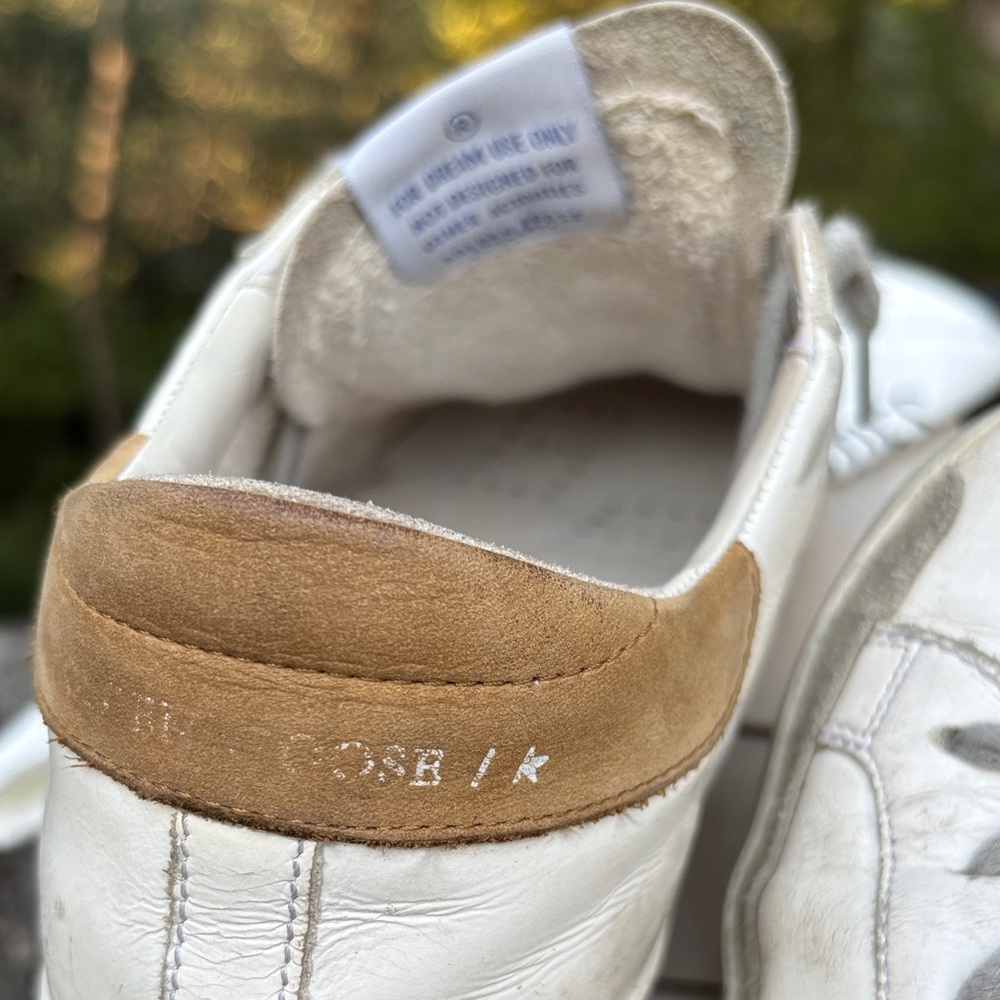Golden Goose White Sneakers with Vibrant Pink Star size 39 - Picture 10 of 11